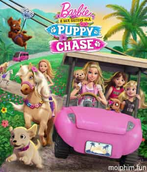 Chị em Barbie đuổi theo các chú cún